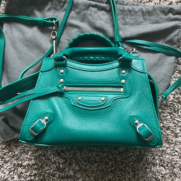 Balenciaga Bags Balenciaga Jade Green Mini Neo City Bag Poshmark